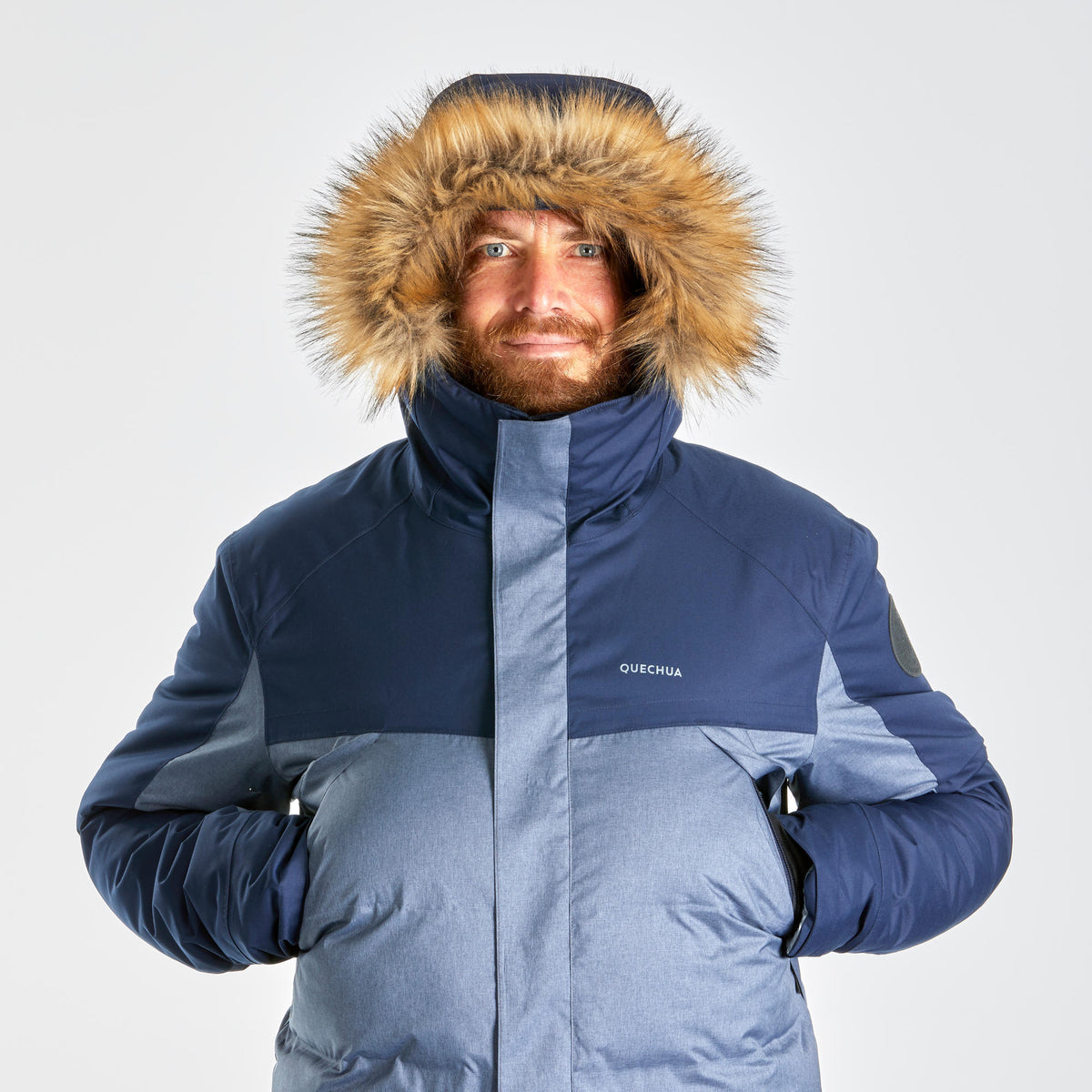 QUECHUA (ケシュア) 登山・スノーハイキング パーカー SH500 X-WARM -15°C 軽量 防水 メンズ