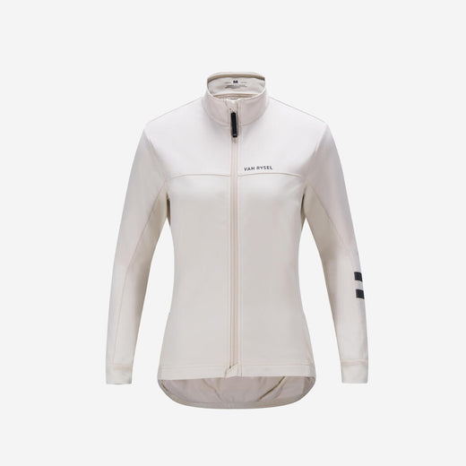 Women's Winter Road Cycling Jacket Endurance - Beige