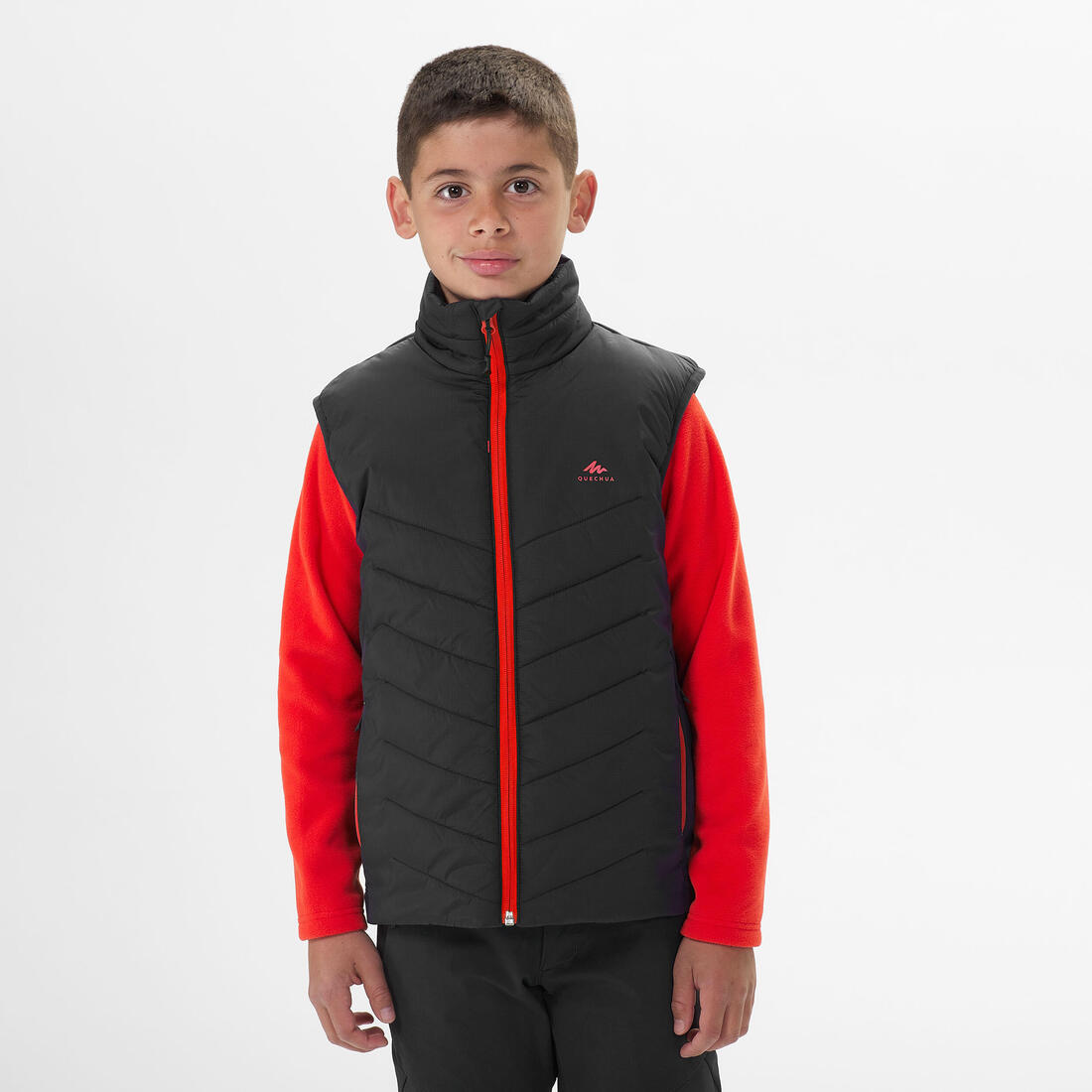 QUECHUA (ケシュア) 登山・ハイキング キッズ（7～15歳）中綿入りノースリーブジャケット ハイブリッド