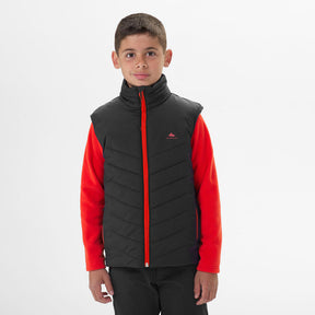 QUECHUA (ケシュア) 登山・ハイキング キッズ（7～15歳）中綿入りノースリーブジャケット ハイブリッド