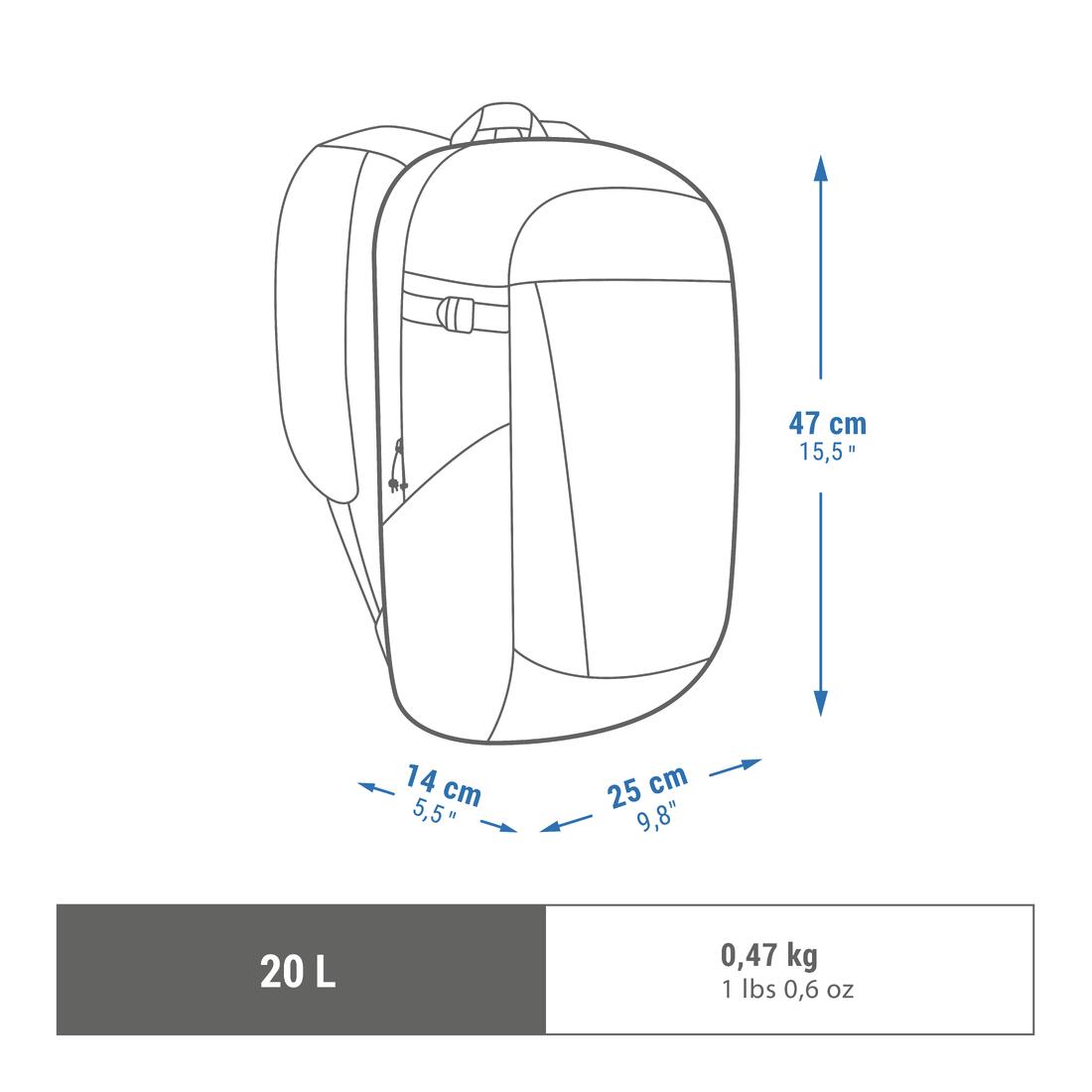 QUECHUA（ケシュア）登山・ハイキング バックパック・リュック NH 100 - 20L