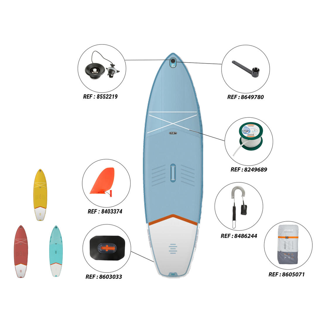 ITIWIT(イティウィ) サップ・SUP 空気式スタンドアップパドルボード X100 11'