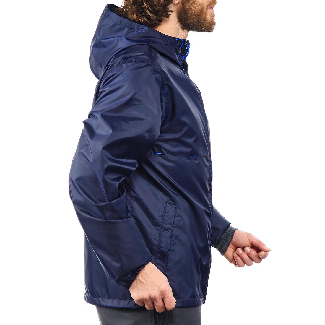 QUECHUA (ケシュア) 登山・ハイキング レインジャケット 防水 フルファスナータイプ NH 100 Raincut - メンズ