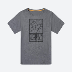 FORCLAZ (フォルクラ) 登山・トレッキング メリノウール 入り Tシャツ 半袖 防臭 TRAVEL 50 - メンズ