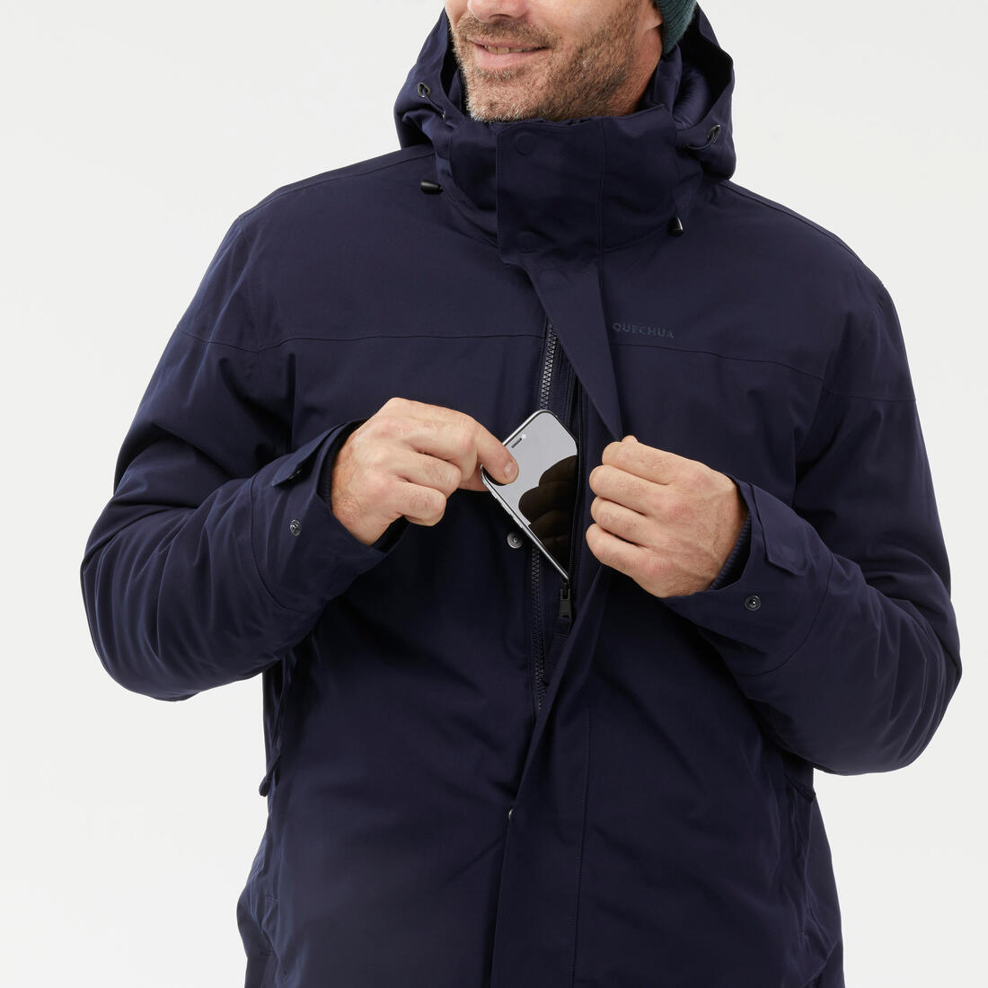 QUECHUA (ケシュア) 登山・スノーハイキング メンズ ウィンターパーカー 防水 -10°C SH500